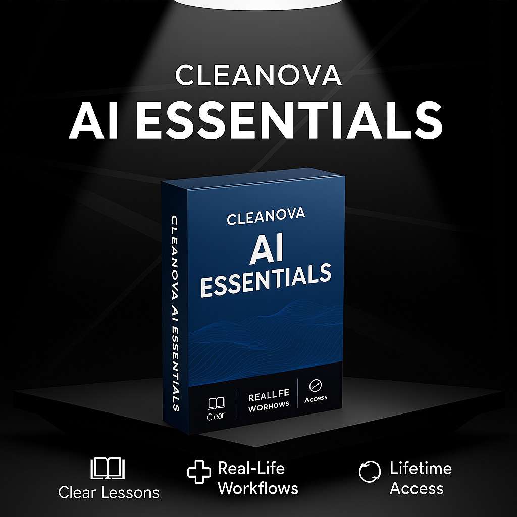 Cleanova AI Essentials — Learn AI the Simple & Practical Way