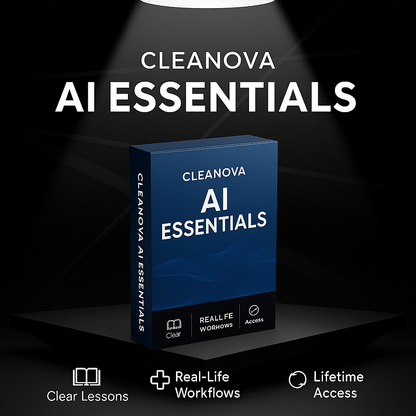 Cleanova AI Essentials — Learn AI the Simple & Practical Way
